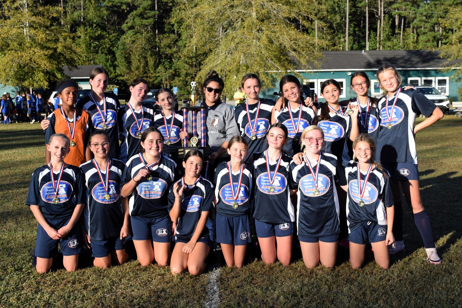 CCS Leland girls' soccer team.